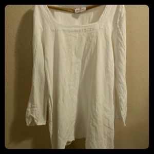 Cottonways long sleeve cotton blouse